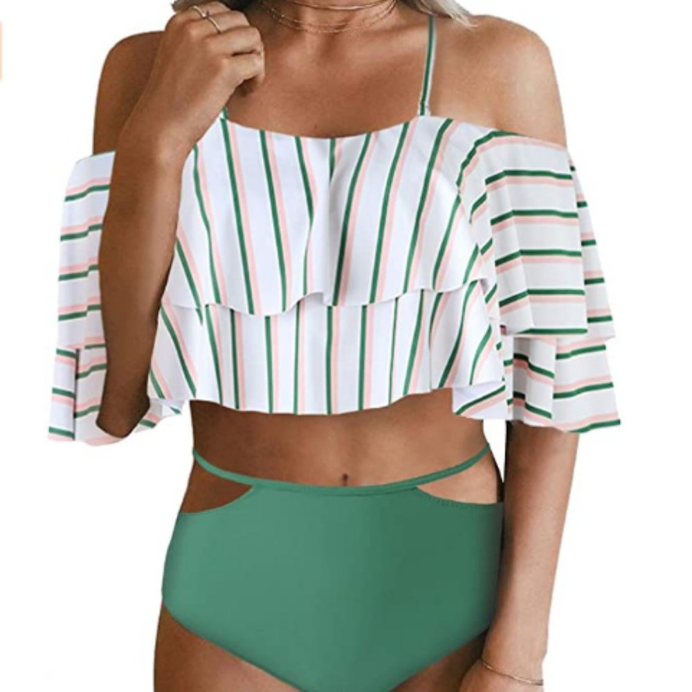 Tempt Me Women Two Piece Swimsuit High Waist